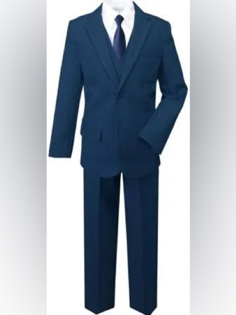 Boys 4 piece navy suit